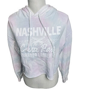 Miranda Lambert Nashville Casa Rosa crop hoodie sweatshirt Tie Dye sz Small